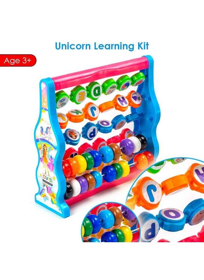 Ratna's Unicorn Learning Kit Educational Toy for Kids to Learn Alphabets, Numbers, Spelling, Shapes, Colors & Counting (Multicolor)