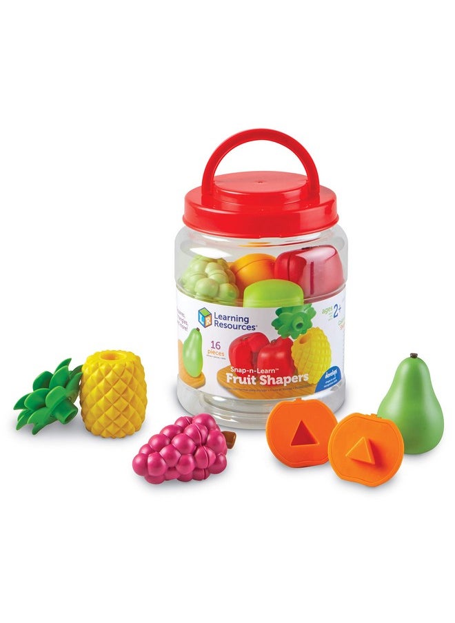 Learning Resources Snap-n-learn Fruit Shapers,Fine Motor Toy for Toddlers, Ages 2+