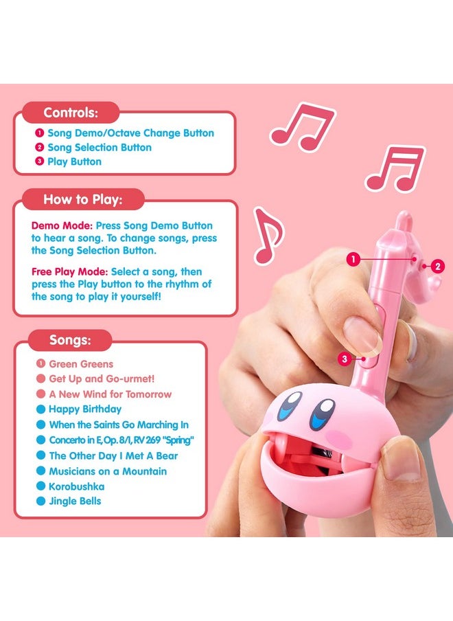 Melody [Special Edition Nintendo Kirby] - Fun Japanese Electronic Musical Kids Toy Synthesizer Instrument By Maywa Denki [Includes Keychain Attachment And English Instructions]