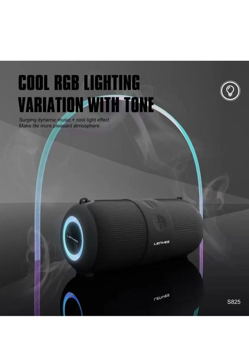 Lenyes S825 Speaker Wireless Bluetooth 5.3 TWS IPX6 Waterproof HIFI