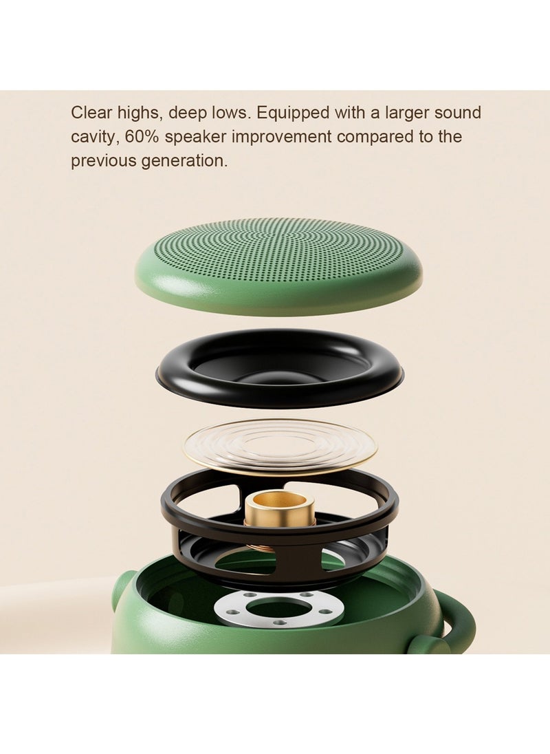 EWA A20 Mini Bluetooth Bass Radiator Metal Speaker (Brown)