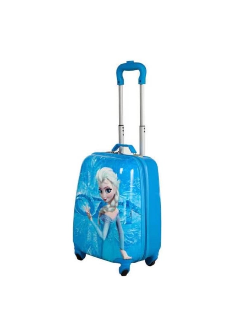 Frozen Character - Elsa Kids hand carry trolley luggage bag for travel 18 Inch.