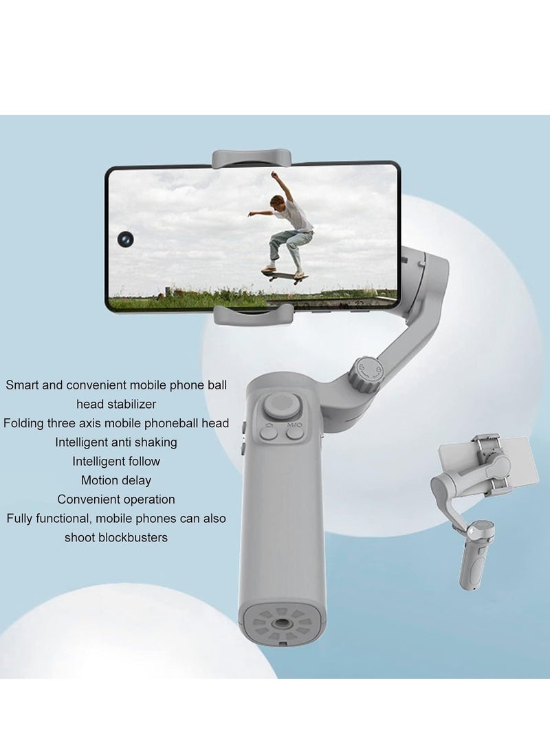 Smartphone Gimbal Stabilizer, F5 3-Axis Phone Stabilizer Foldable Handheld Gimbal with Tripod, Vlogging Stabilizer for Video Recording with Face Tracking, Youtuber Tools