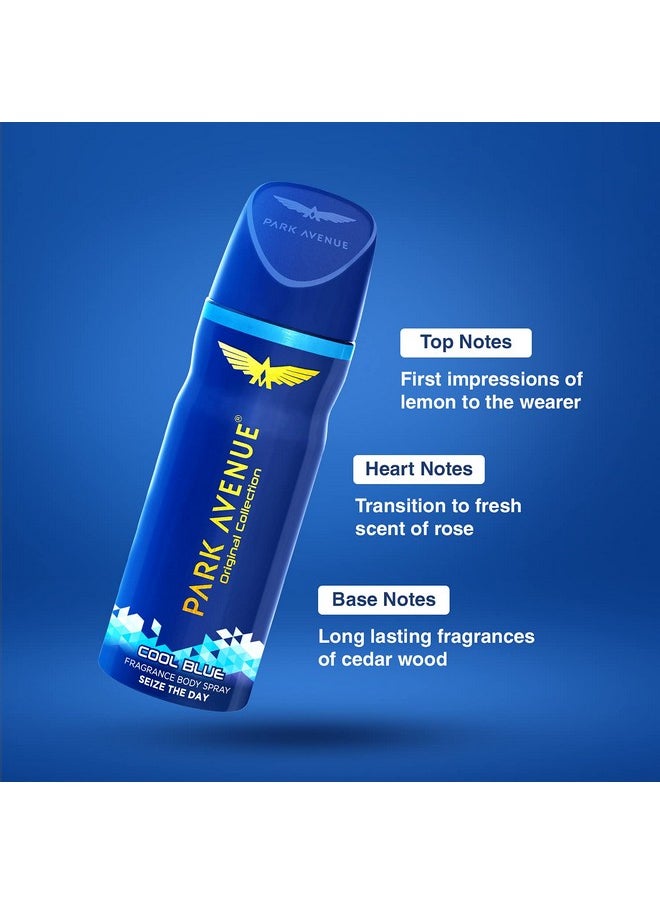 Original Collection | Deodorant For Men | Fresh Long-Lasting Aroma - Cool Blue, Good Morning & Storm | 150Ml Each (Pack Of 3)