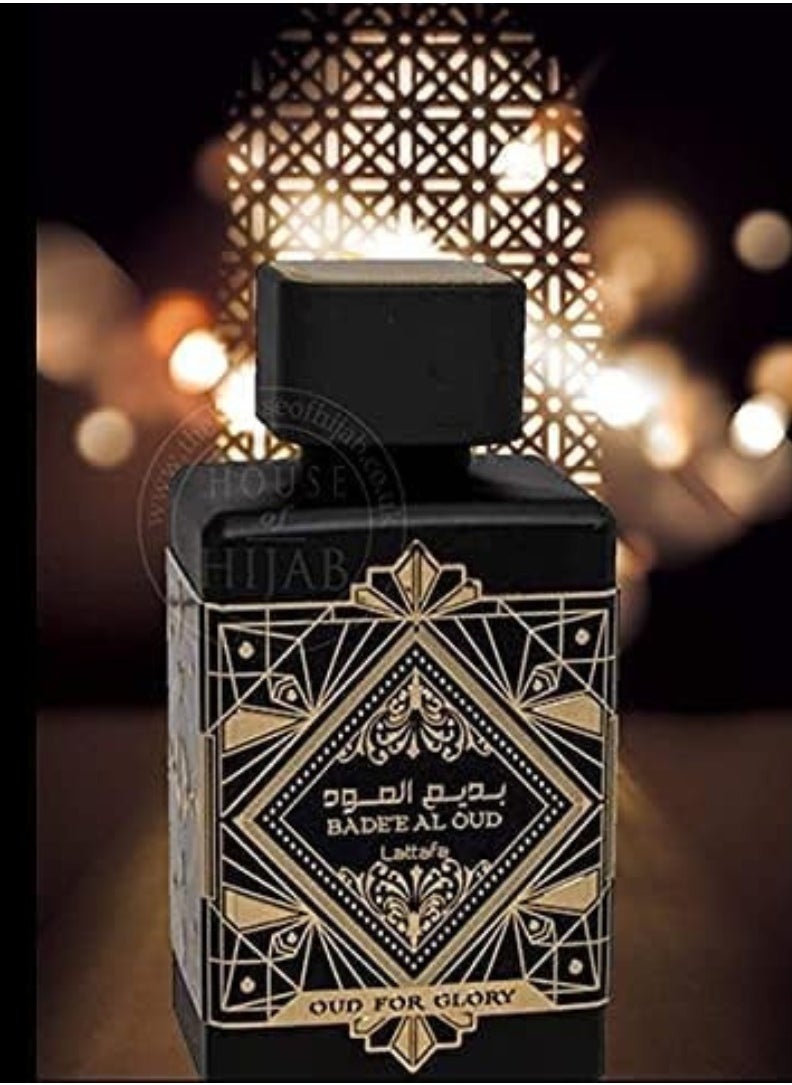 Badee Al Oud for Glory by Lattafa EDP Spray 3.4 oz for Men – A Bold and Luxurious Scent