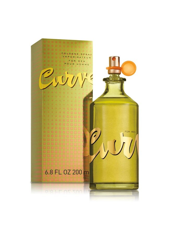 Curve Men's Cologne Fragrance Spray, Spicy Wood Magnetic Scent for Day or Night, 6.8 Fl Oz