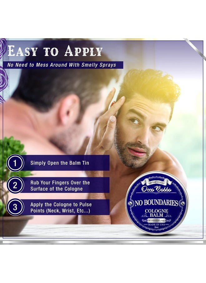 Handy Hound Occo Bobbo No Boundaries Solid Cologne - Classic and Clean Scent that Combines Woody-Fresh Musk Cedar and Citrus Notes - Made In The USA - All-Natural Ingredients - 2 oz