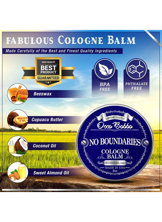 Handy Hound Occo Bobbo No Boundaries Solid Cologne - Classic and Clean Scent that Combines Woody-Fresh Musk Cedar and Citrus Notes - Made In The USA - All-Natural Ingredients - 2 oz