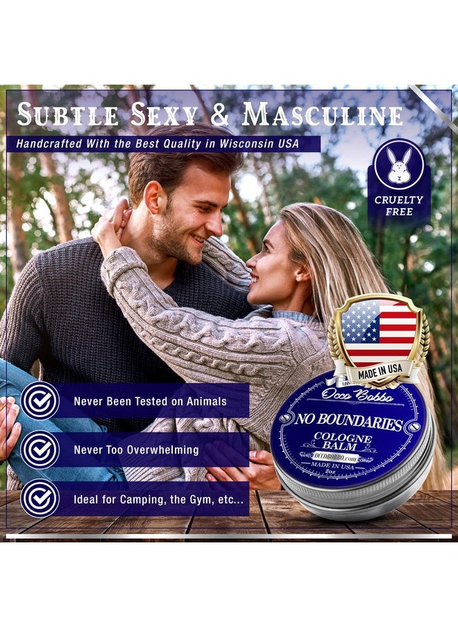 Handy Hound Occo Bobbo No Boundaries Solid Cologne - Classic and Clean Scent that Combines Woody-Fresh Musk Cedar and Citrus Notes - Made In The USA - All-Natural Ingredients - 2 oz