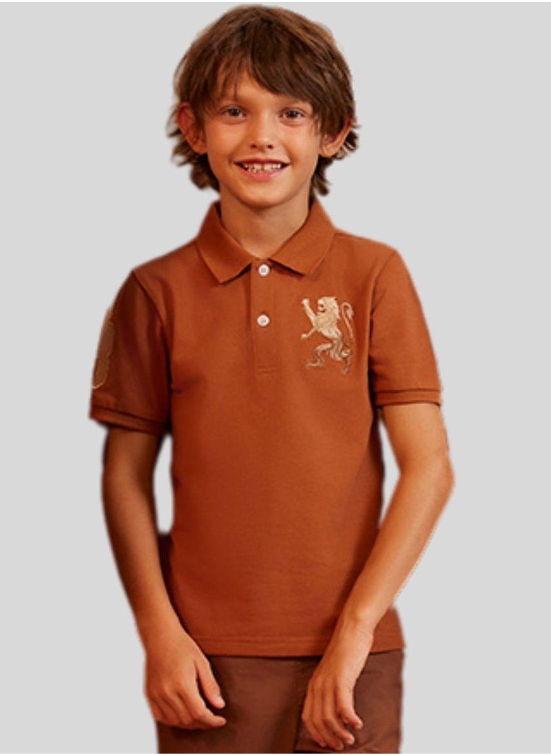 Junior Embroidery Short Sleeve Bold Polo