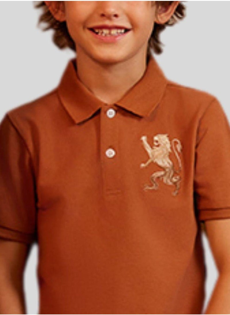 Junior Embroidery Short Sleeve Bold Polo