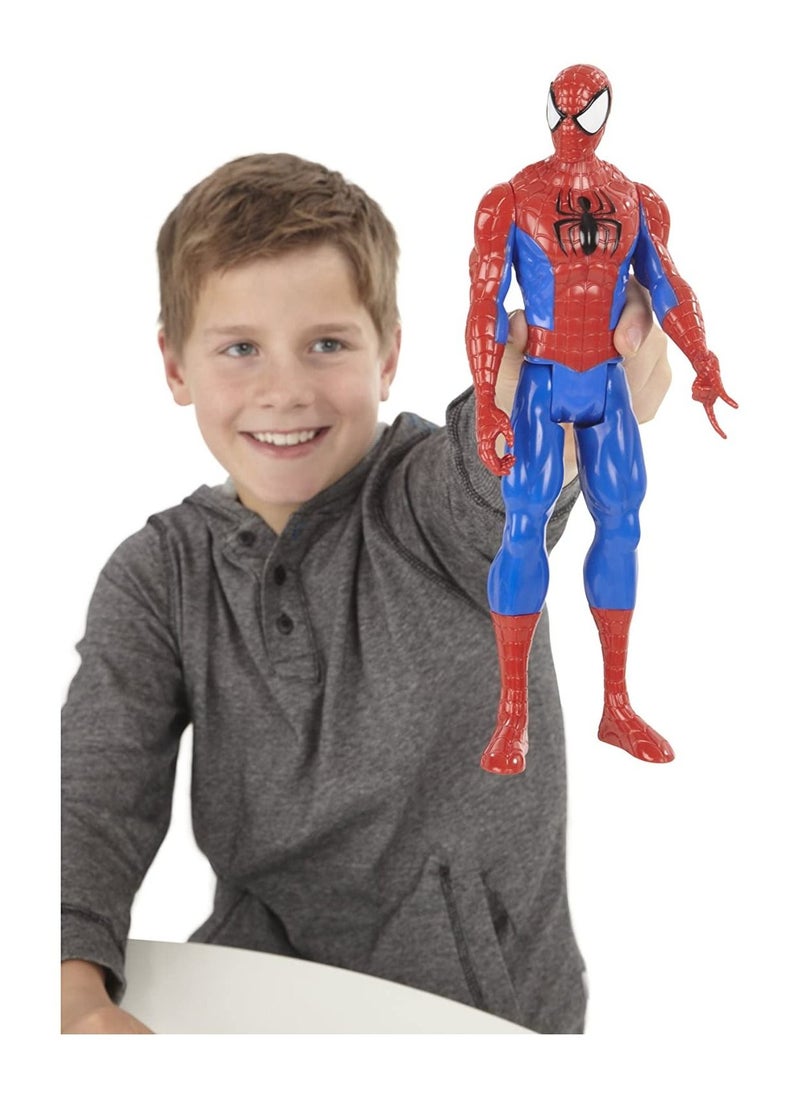 Marvel Ultimate Spider-man Titan Hero Series Spider-man Figure, 12-Inch