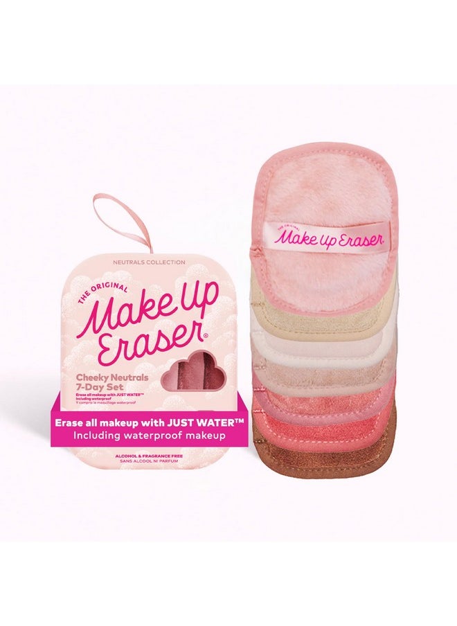 The Original MakeUp Eraser, 7-Day Set, Erase All Makeup with Just Water, Including Waterproof Mascara, Eyeliner, Foundation, Lipstick, Sunscreen, and More! Sweet Cheeks, 7ct. Neutrals, 7ct.