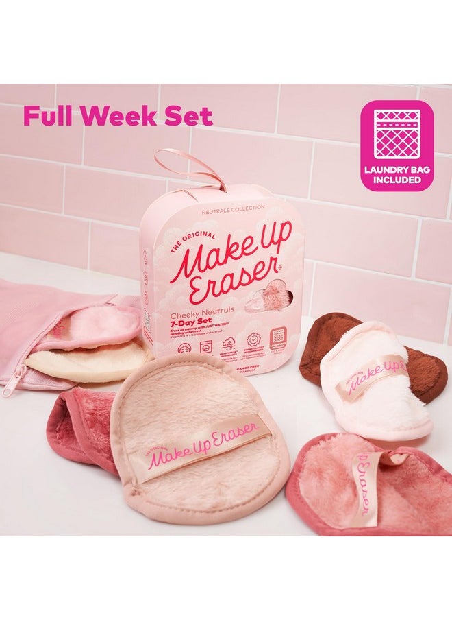 The Original MakeUp Eraser, 7-Day Set, Erase All Makeup with Just Water, Including Waterproof Mascara, Eyeliner, Foundation, Lipstick, Sunscreen, and More! Sweet Cheeks, 7ct. Neutrals, 7ct.