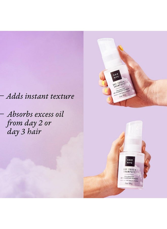 High Ridge SGX NYC Dry Touch Shampuff - Volumizing Dry Shampoo Powder That Absorbs Excess Oil - Non Aerosol Dry Shampoo - Fresh and Bouncy Hair - 2 oz