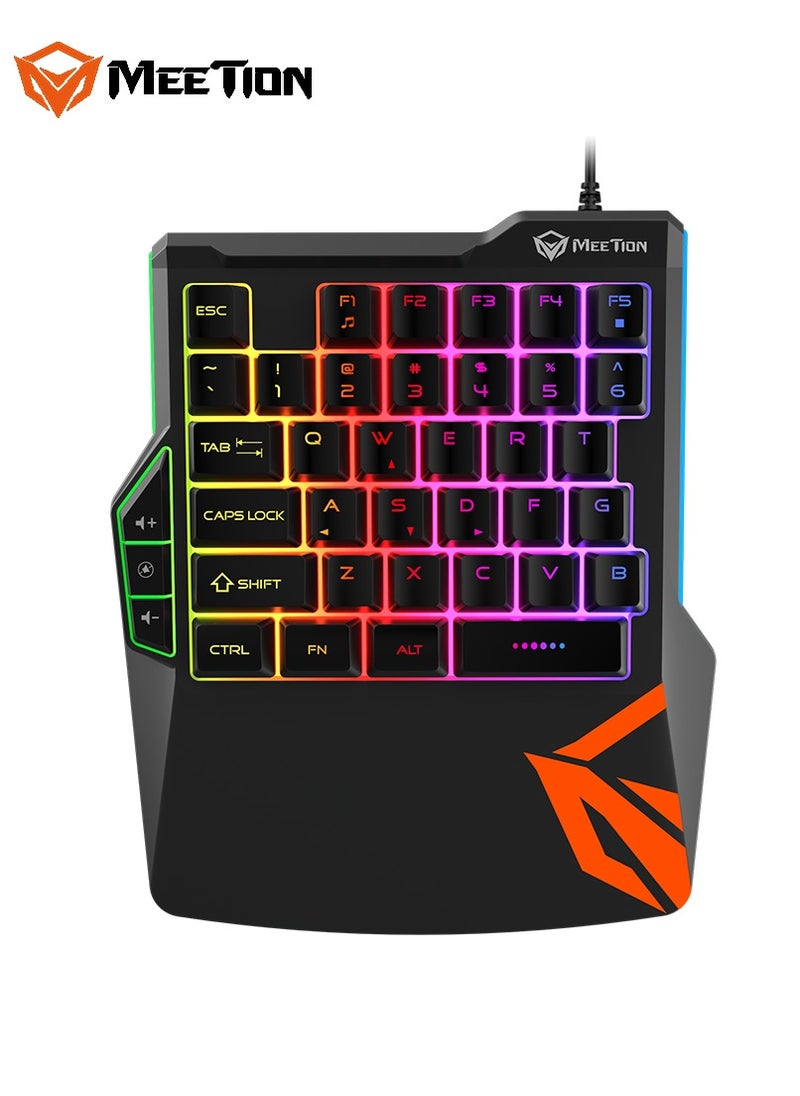 MEETION Console Gaming Kits 4 IN 1 CO015 RGB circulation Backlight, 6400DPI Ergonomic keycaps, rainbow backlight For P3 / P4 / N-Switch / X-ONE / X-360