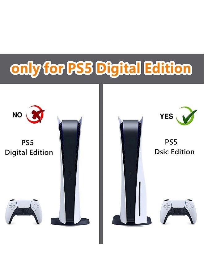 Skin for PlayStation 5 Disc Edition, Sticker for PS5 Vinyl Decal Cover for Playstation 5 Controller