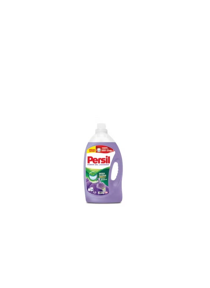 Power Gel Liquid Laundry Detergent With Deep Clean Technology Lavender 4.8Liters