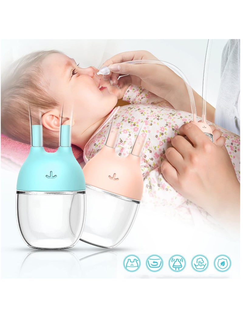 Nasal Aspirators Baby, Baby Nose Unblocker Premium Anti-backflow Snot Sucker for Baby, Newborn and Toddlers Nose Congestion Relief(2 Pcs)