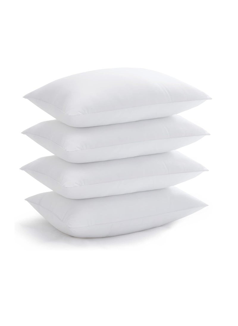 Acanva Bed Pillows for Sleeping, Cooling Hotel Quality with Premium Soft 3D Down Alternative Fill for Back, Stomach or Side Sleepers, Standard (Pack of 4), White 4 Count