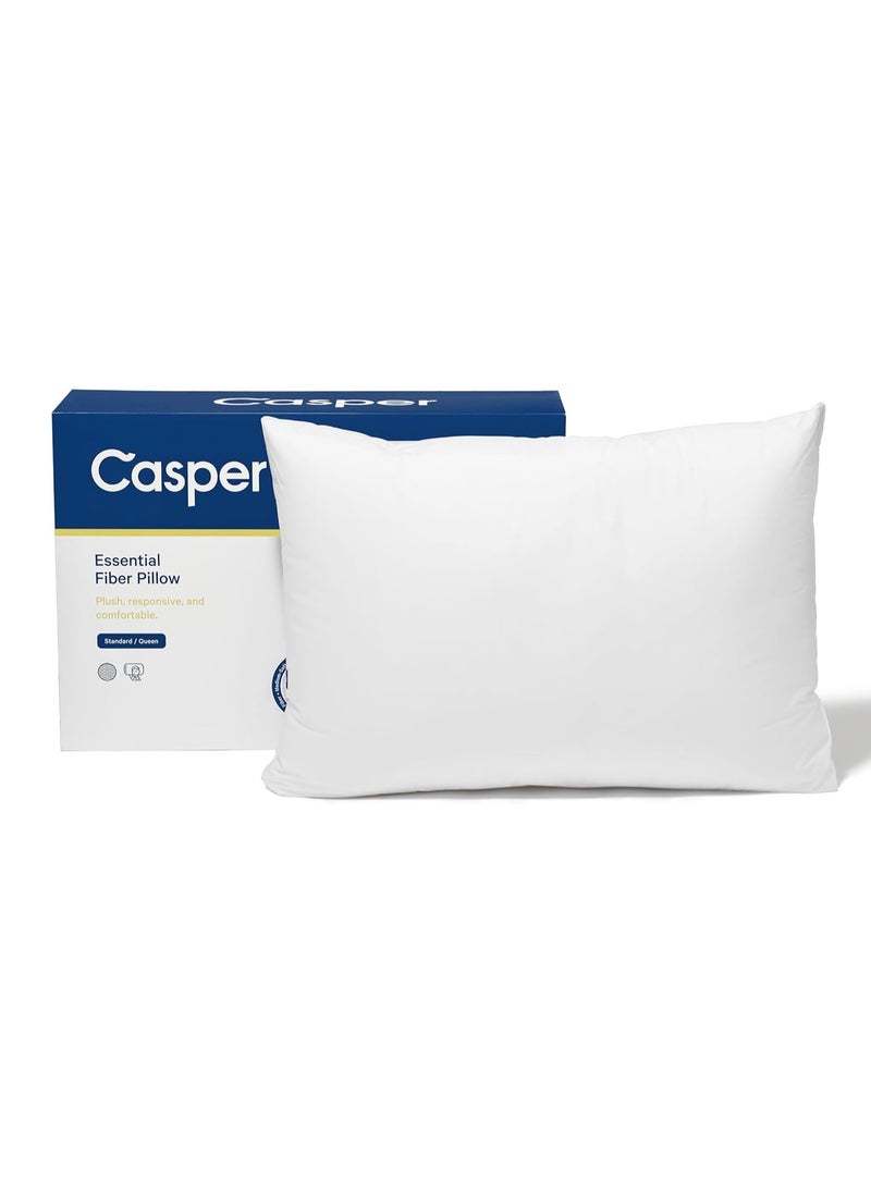 Casper Sleep Essential Pillow for Sleeping, Standard, White