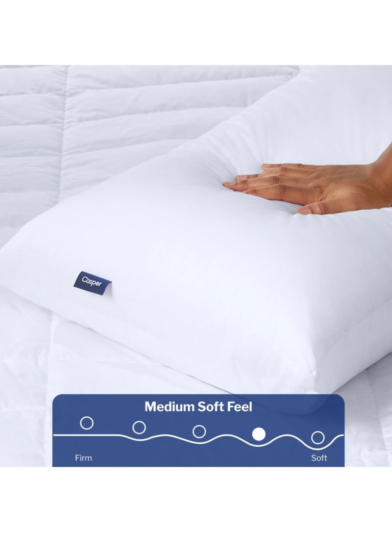 Casper Sleep Original Pillow for Sleeping, Standard, White