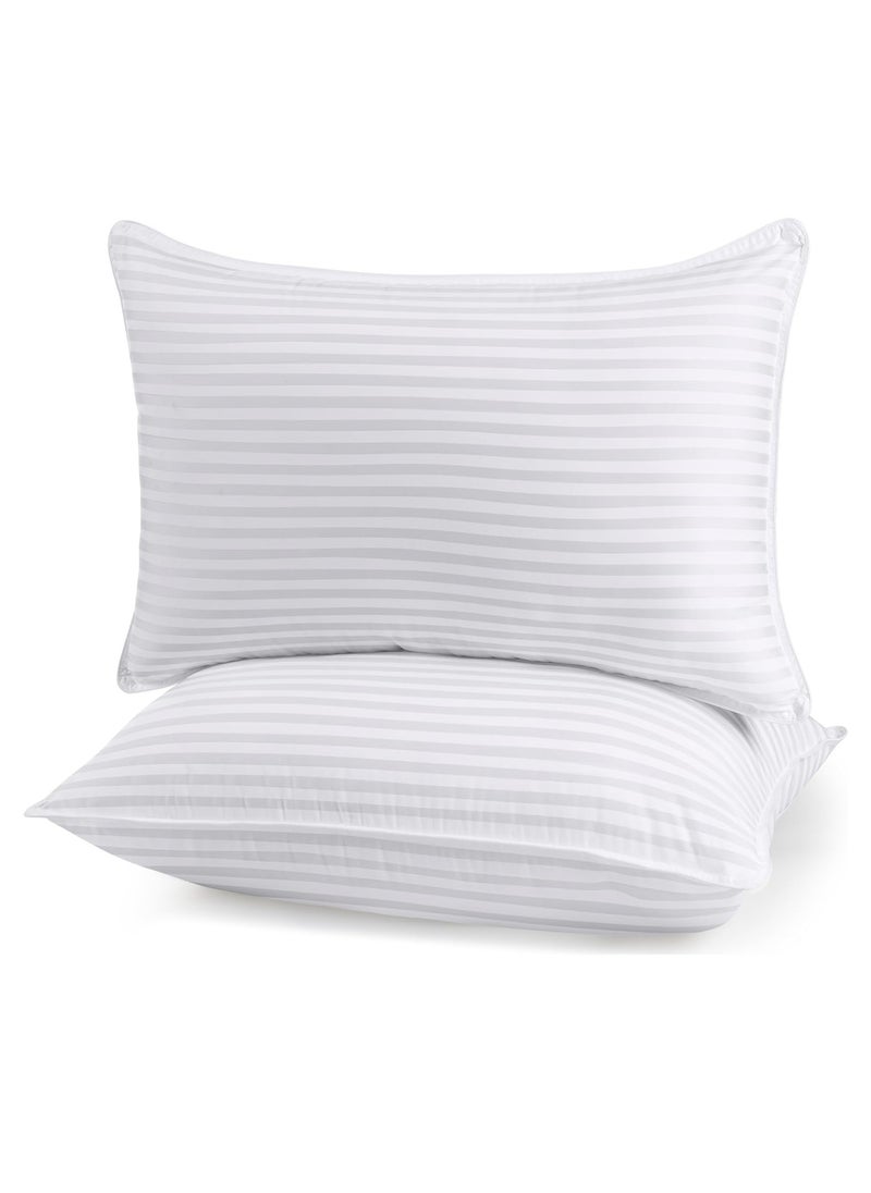 Utopia Bedding Bed Pillows for Sleeping Queen Size, 1000 Grams Filled Hotel Quality Cooling Pillows for Side, Back or Stomach Sleepers (White, Set of 2)