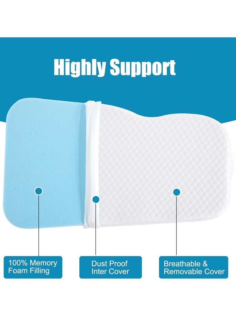 HOMBYS Memory Foam Knee Pillow for Side Sleepers, Leg Pillow for Knee, Separates The Knees for Body Alignment-Between Leg Pillow for Lower Back Pain Relief and Pregnancy Support -(18