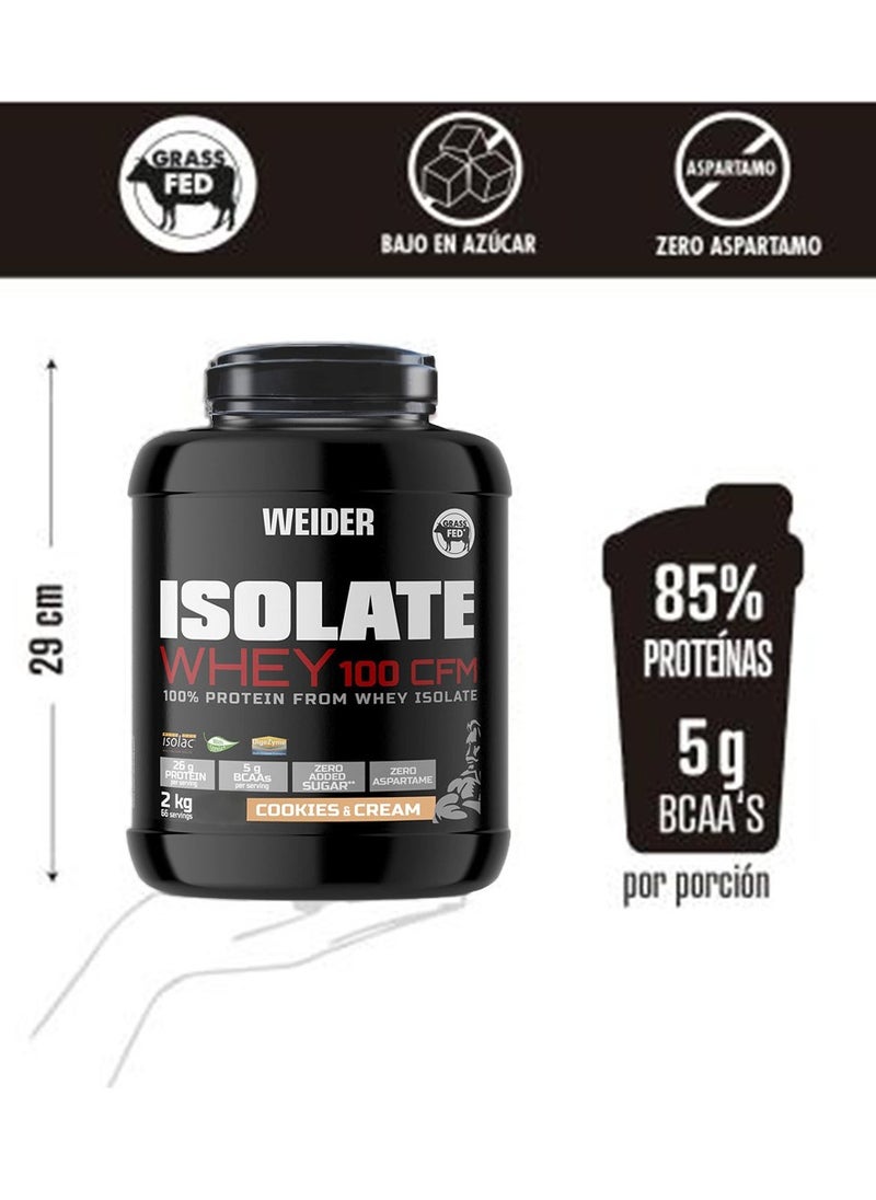 Weider Isolate Whey 100 CFM Cookies & Cream 2KG