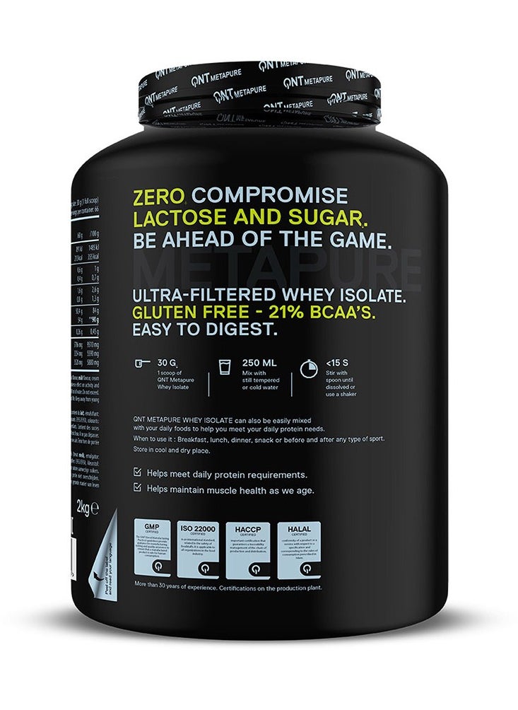 QNT Metapure Whey Isolate zero Pistachio 2KG
