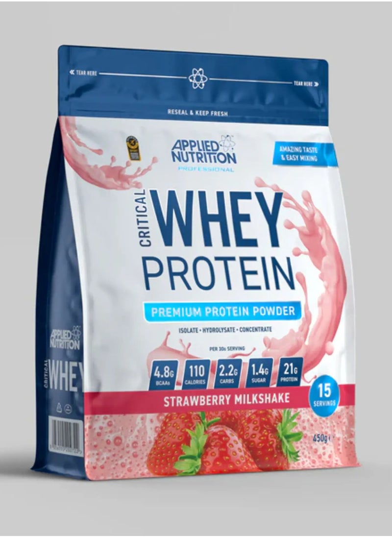 Applied Nutrition Critical Whey Protein 450g - Strawberry Milkshake Flavor