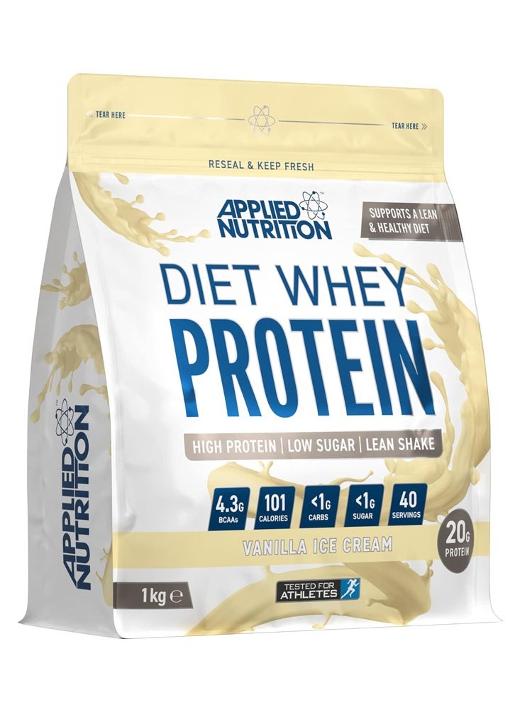 Applied Nutrition Diet Whey Protein - Vanilla Ice Cream: High Protein, Low Sugar