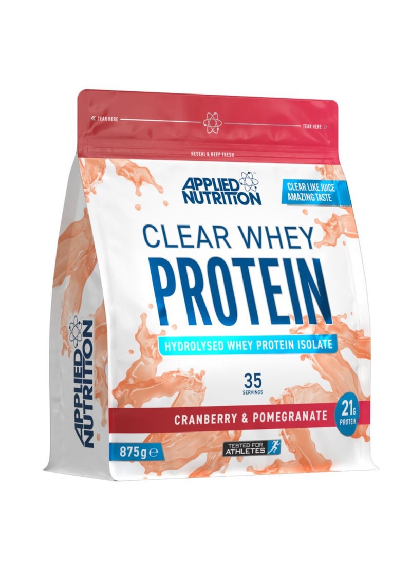 Applied Nutrition Clear Whey Protein 875g - Cranberry & Pomegranate: Refreshing Protein Boost