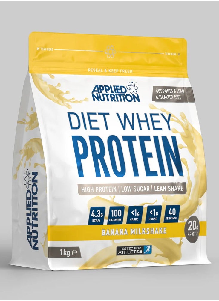 Applied Nutrition Diet Whey Protein 1kg - Banana Milkshake: High Protein, Low Sugar