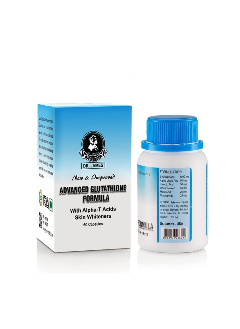 Dr. James Advanced Glutathione – Best Skin Whitening Capsules with FDA Approval