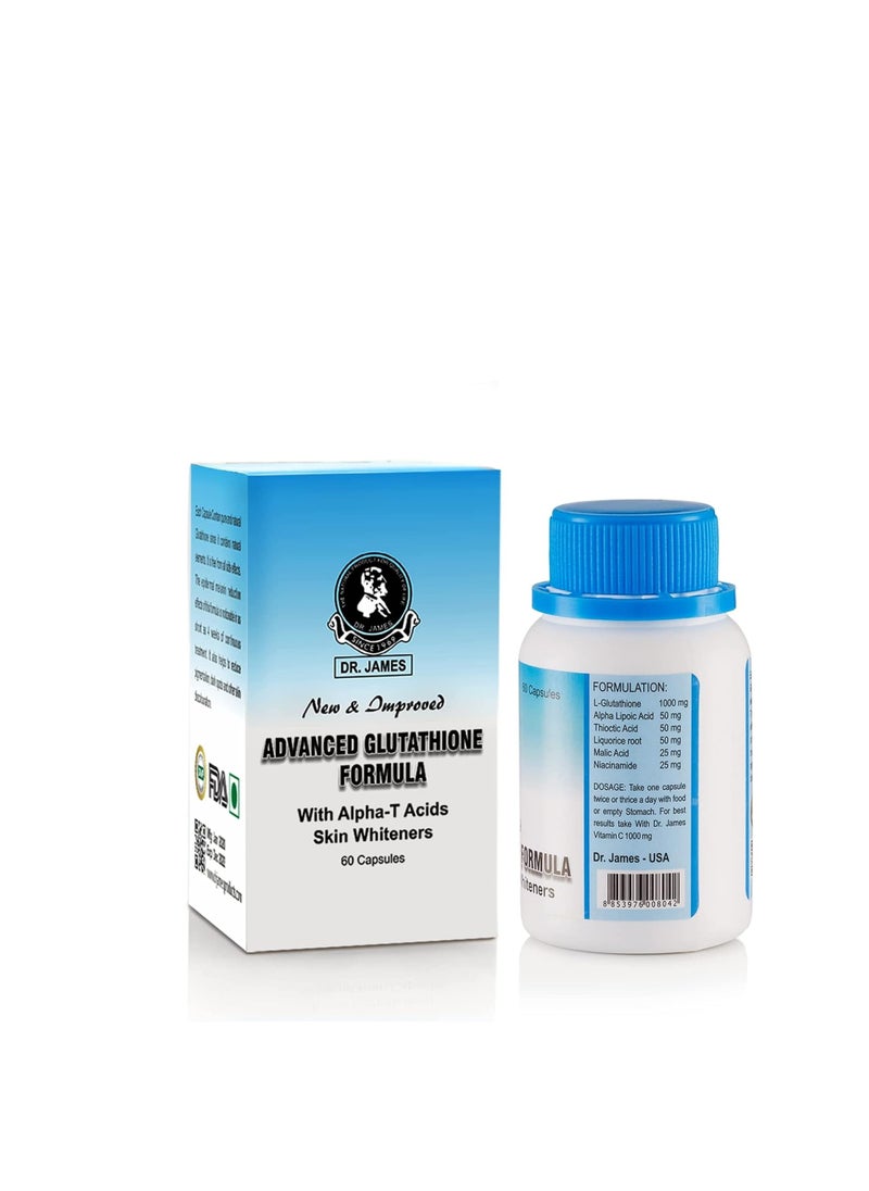 Achieve Flawless Skin with Dr. James Glutathione Capsules – New & Improved Whitening Formula