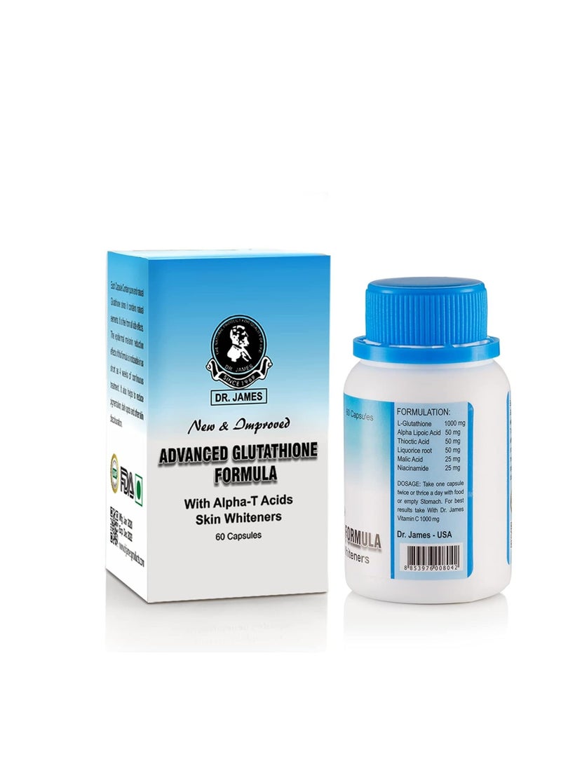 Achieve Flawless Skin with Dr. James Glutathione Capsules – New & Improved Whitening Formula