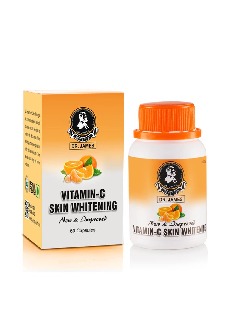 Dr. James Vitamin-C Skin Whitening Capsules – New & Improved Formula for Radiant Skin