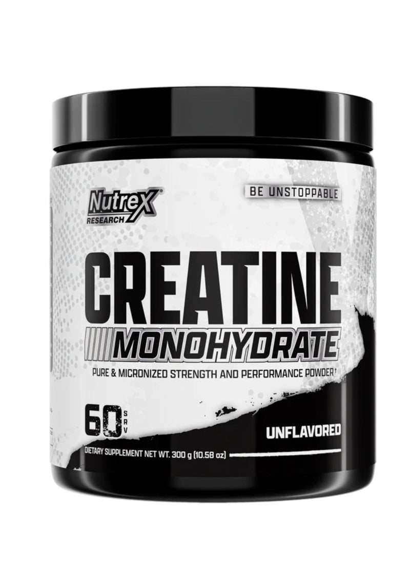 Nutrex Creatine Monohydrate 300g – Pure & Micronized for Strength and Performance