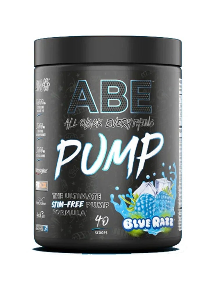 ABE Pump Stim-Free Pre-Workout – Maximize Muscle Pumps with Blue Razz Flavor