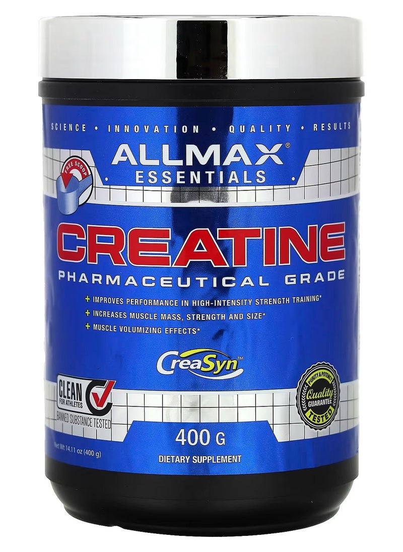 AllMax Essentials Creatine 400g – Pharmaceutical-Grade Creatine for Muscle Strength & Performance