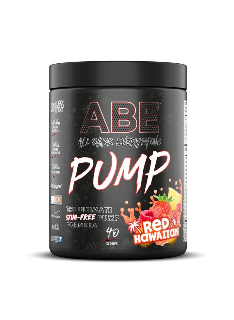 ABE Pump Red Hawaiian: Stim-Free Pre-Workout Formula for Intense Pumps