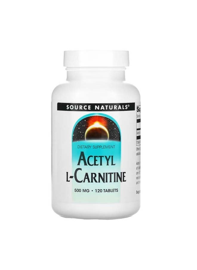 Acetyl L Carnitine 500 mg 120 Tablets