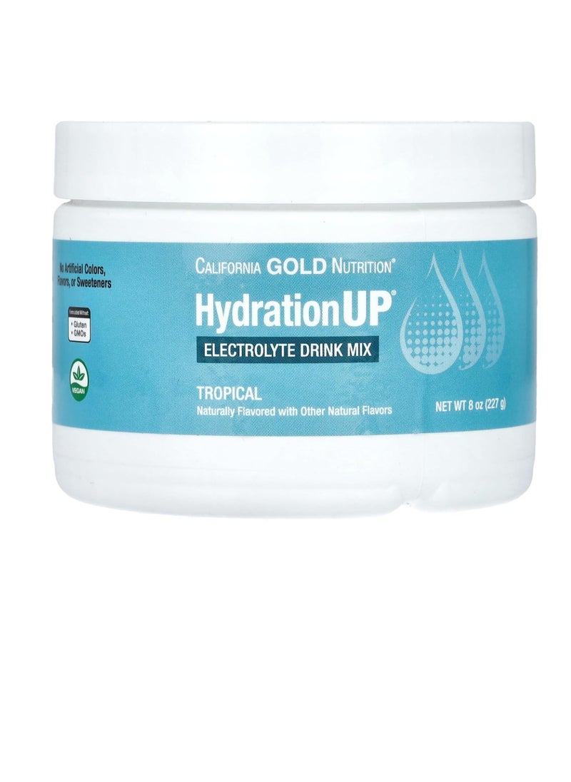 Beverages, HydrationUp, Electrolytes, Tropical, 8 oz (227 g)