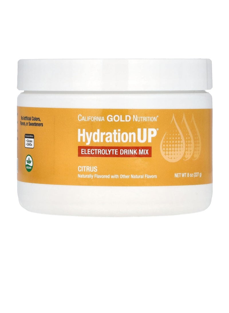 Gold Nutrition, HydrationUP®, Electrolyte Drink Mix, Citrus, 8 oz (227 g)