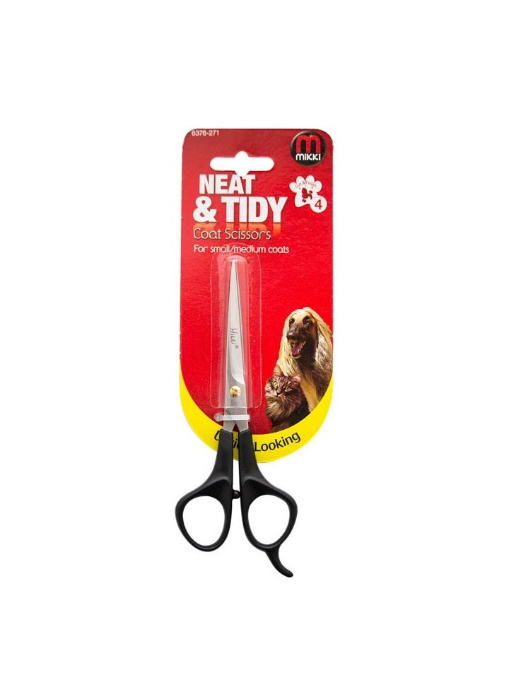 Dog and Cat Coat Grooming Scissors - Pet Shears - For Short, Medium and Long Fur Hair - Large Size