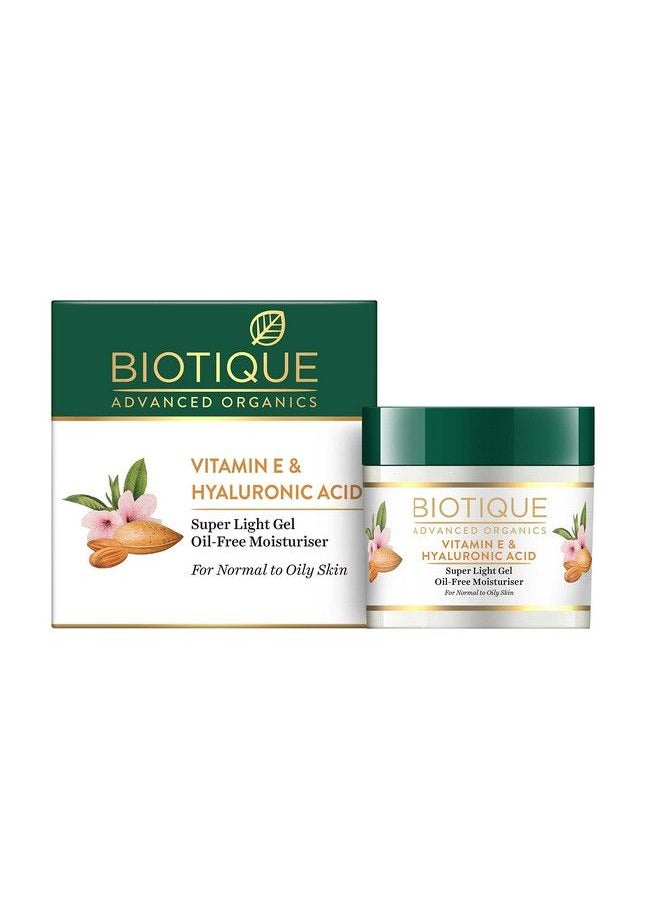 Advanced Organics Vitamin E & Hyaluronic Acid Super Light Gel Oilfree Moisturiser 50G