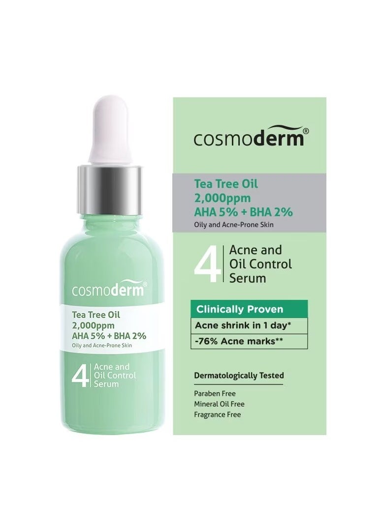 Cosmoderm Tea Tree Oil Refining Oil Control Serum 30ml