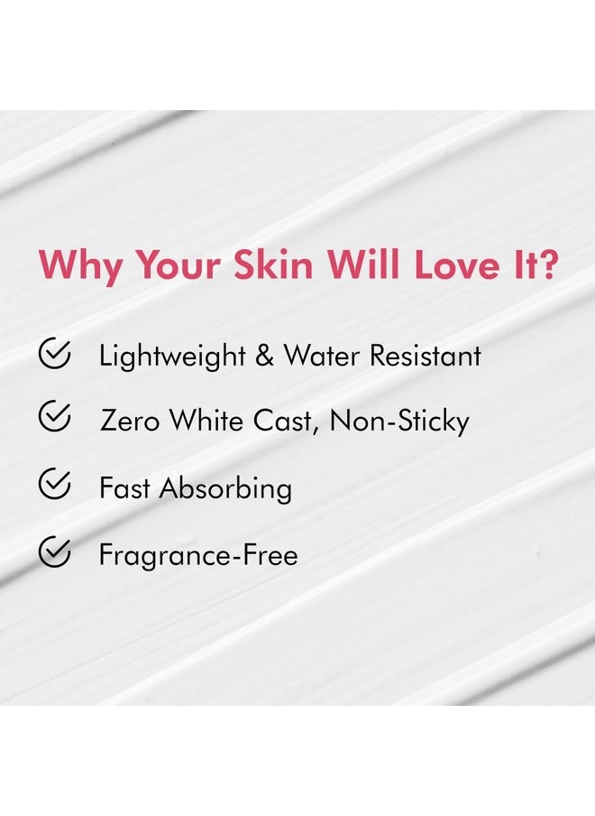 mCaffeine CLEAR GLOW 1% Kojic Acid & Alpha Arbutin Brightening Sunscreen SPF 50 PA++++ |Niacinamide-Dark Spots & Pigmentation| UVA-B Sun Protection|For Men & Women - 50ml For All Skin Type