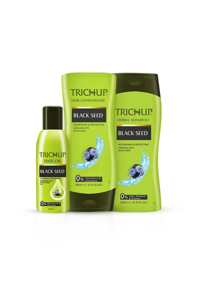 Black Seed Oil, Shampoo & Conditioner - Effectively Nourishes & Strengthening Your Hair And Improves Elasticity